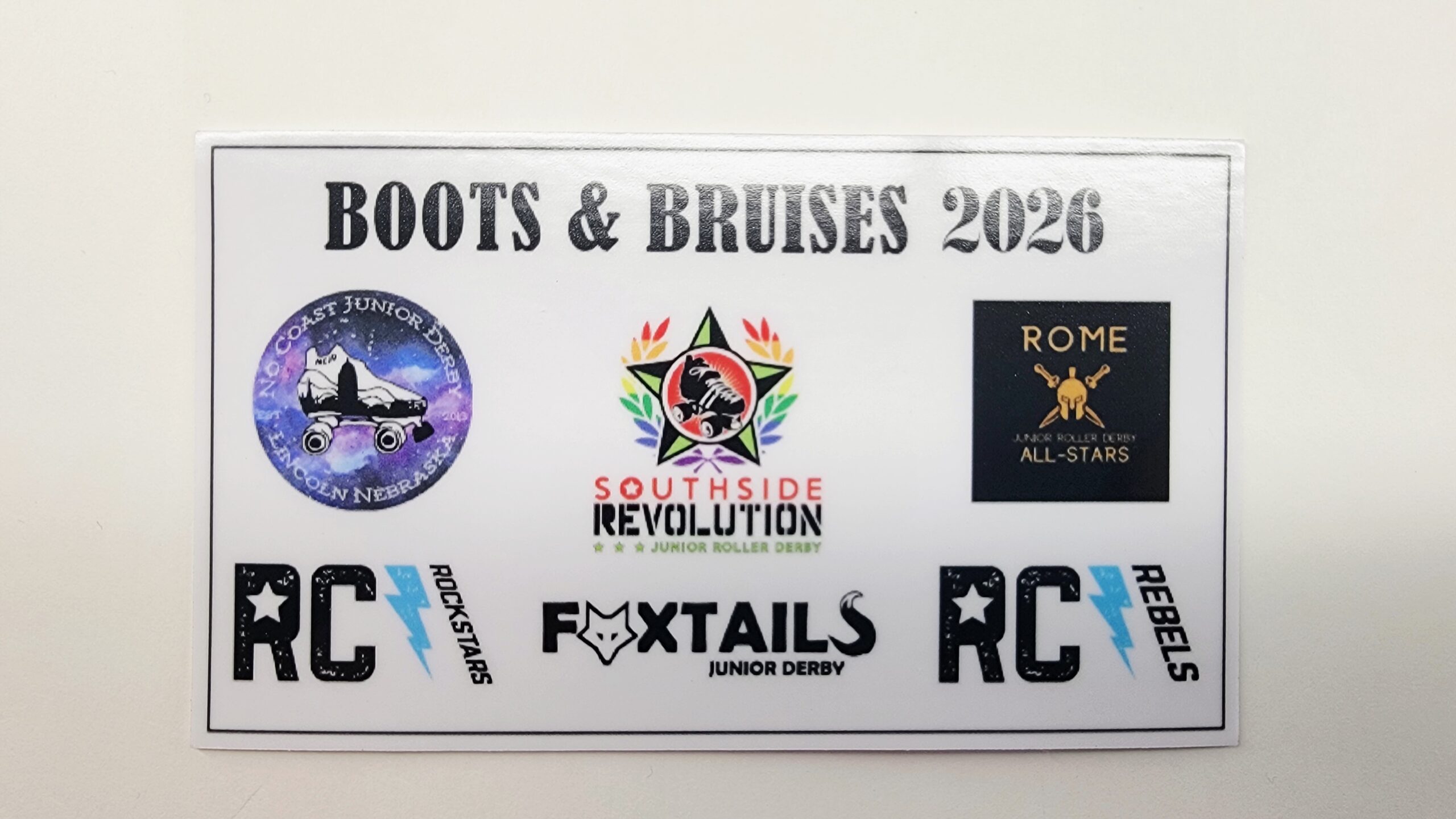 Boots & Bruises Sticker - Image 2