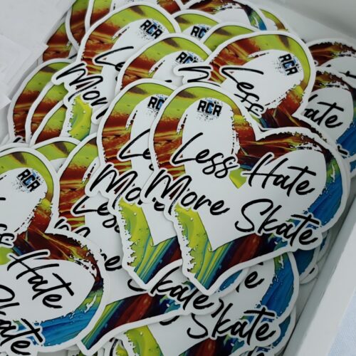 Less Hate, More Skate Sticker
