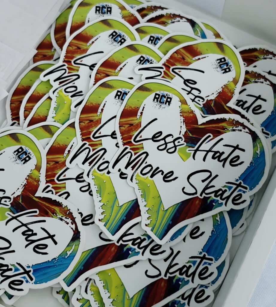Less Hate, More Skate Sticker